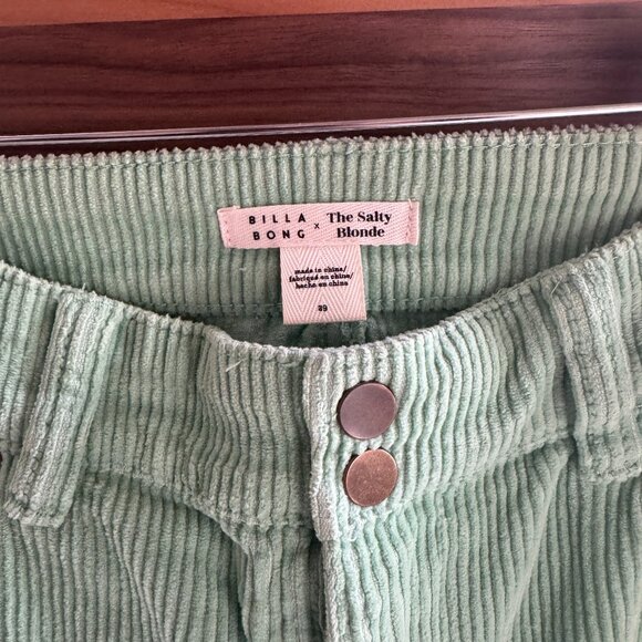 Billabong x The Salty Blonde Mint Corduroy Pants - Picture 2 of 5